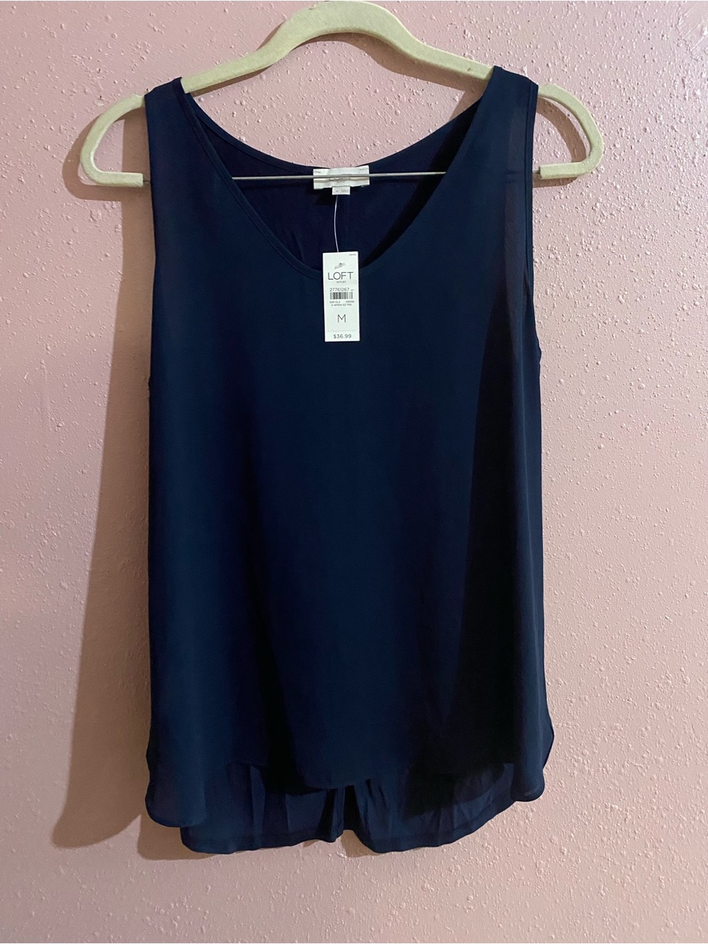 LOFT Women's Navy Layered V-Neck Tank